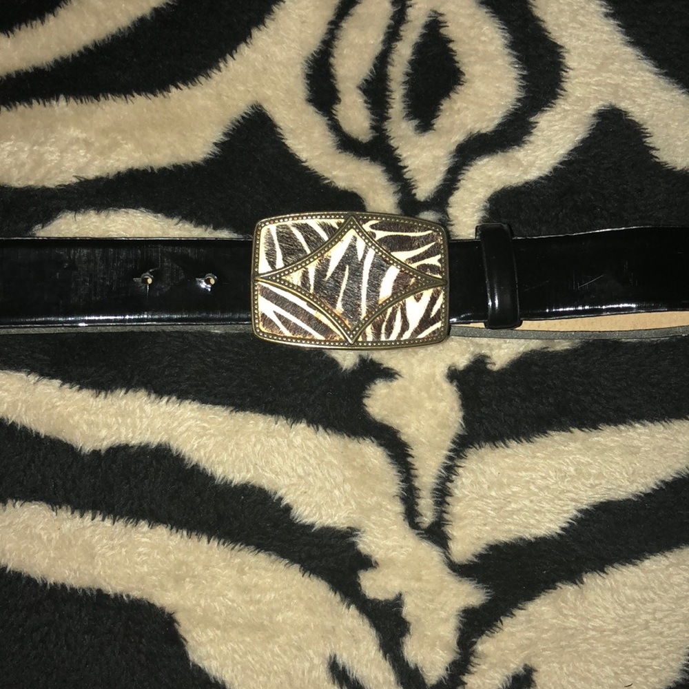 Oscar de La Renta Zebra Belt